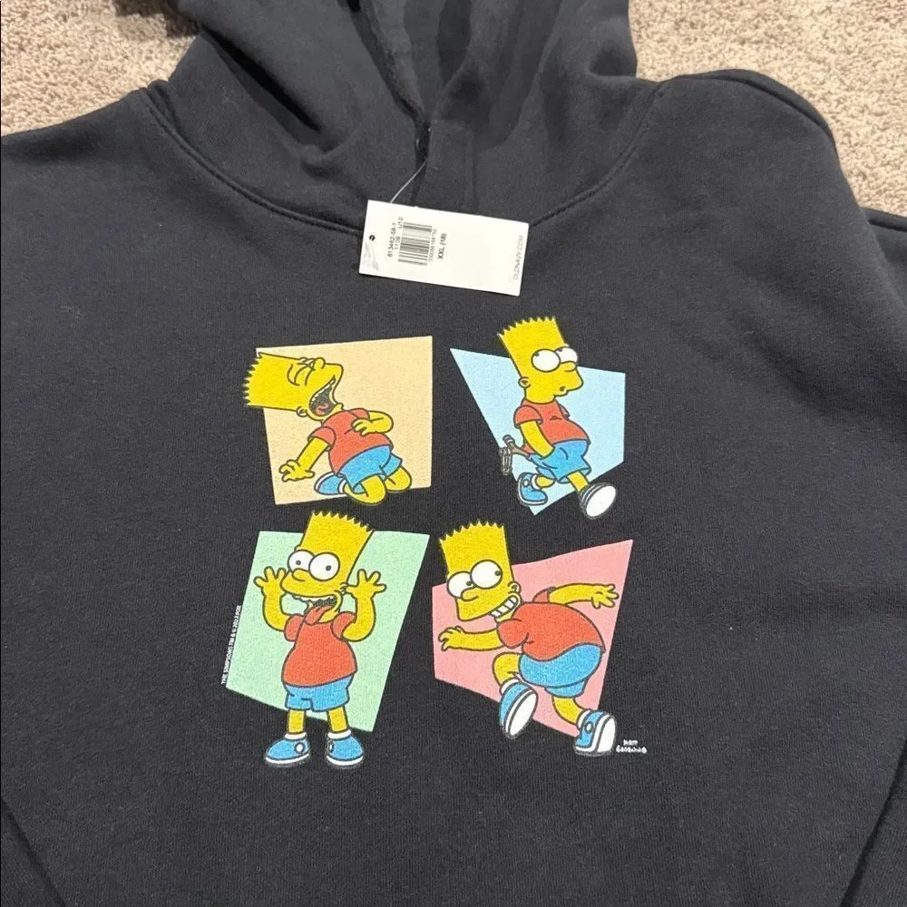 BART Simpson hoodie! Old navy. Super soft. Size 18 XXL boys